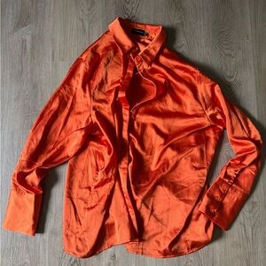 PrettyLittleThing Orange Lightweight Shirt